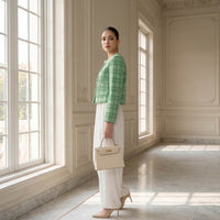 Sage Green Tweed Jacket thumbnail 1