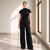 The Juliet Satin Set in Black thumbnail 1