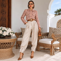 Coco Dusty Pink Tweed Jacket thumbnail 1